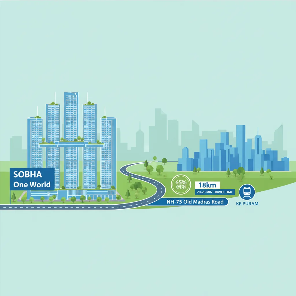 Connectivity to KR Puram from Sobha One World: A Quick Commute Guide
