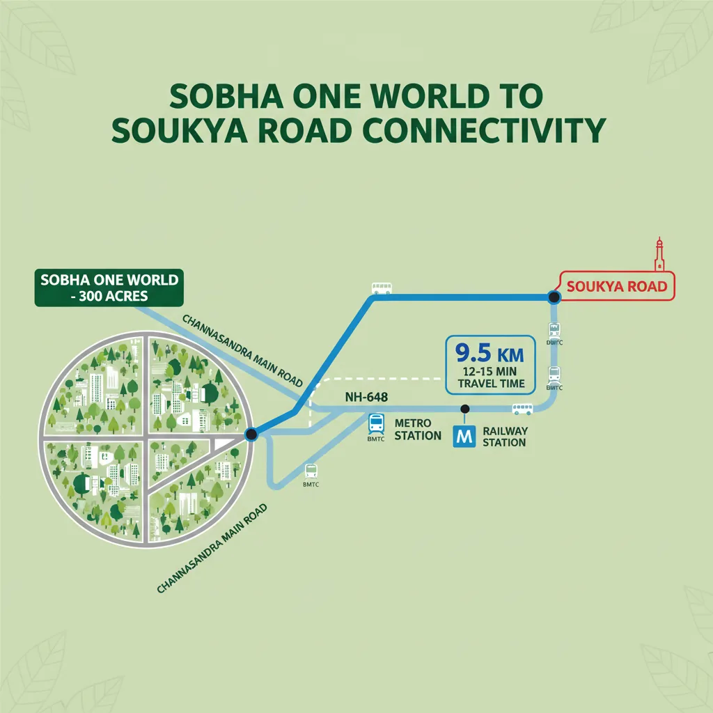 Connectivity to Soukya Road from Sobha One World