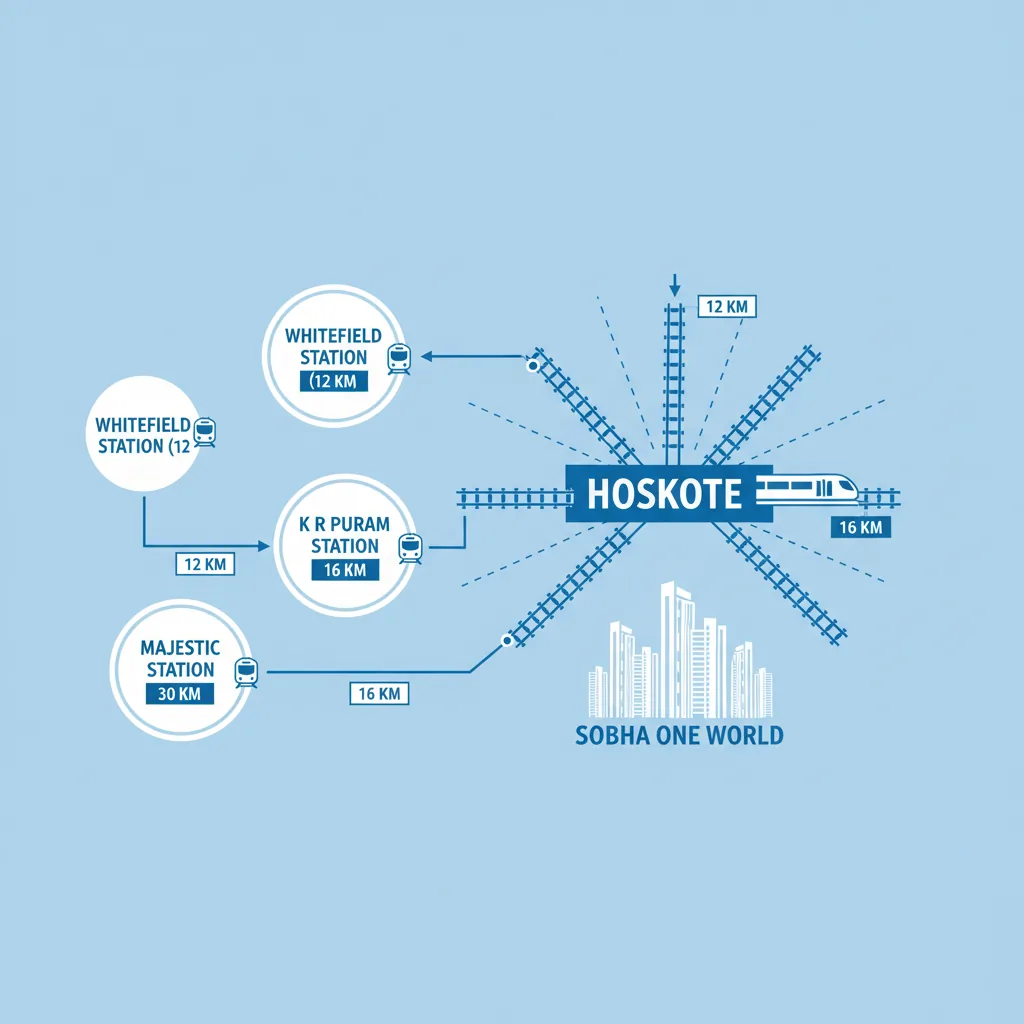 How Far is Hoskote from Whitefield Railway Station? A Quick Guide to Transit and Luxury Living