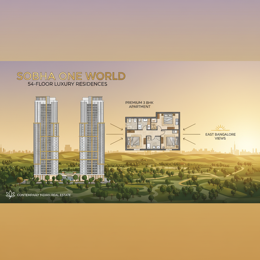 Price of 3 BHK flats in Sobha One World | Smart and Luxe