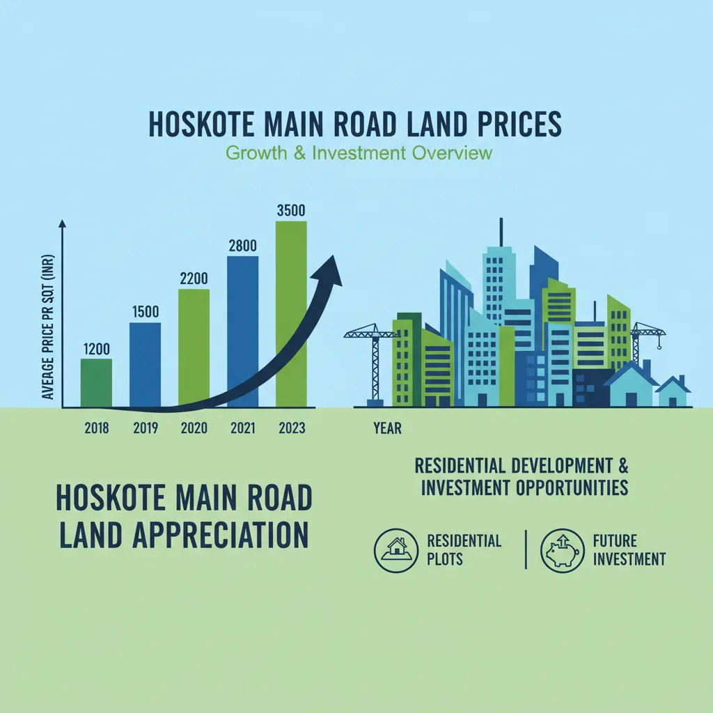 Price of land/plots in Hoskote Main Road
