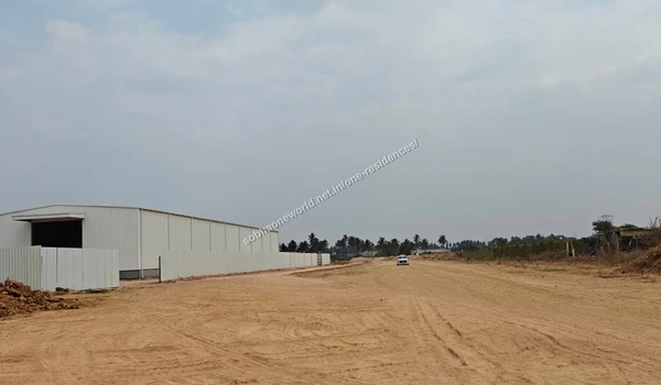 Current progress of the temporary administrative base and approach road at the Sobha One Residences construction site