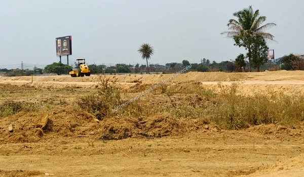 Leveled Terrain Expansive wide view of the leveled terrain prepared for construction at the Sobha One Residences plot
