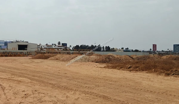 Site Material Storage Stockpiled earth materials staged for ground levelling across the Sobha One Residences plot