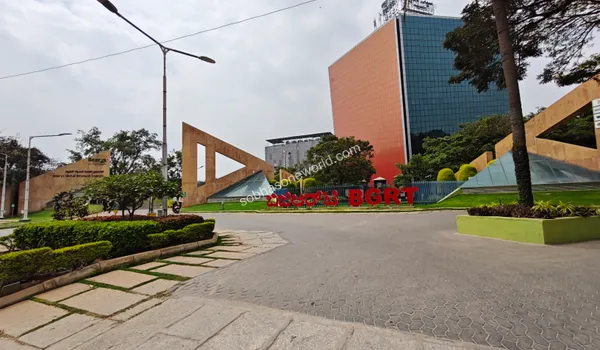 Close up view of the Bearys Global Research Triangle signage highlighting multiple corporate tenants near Sobha One World