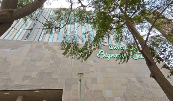 Striking architectural design of global research centers located just a short drive from the Sobha One World property