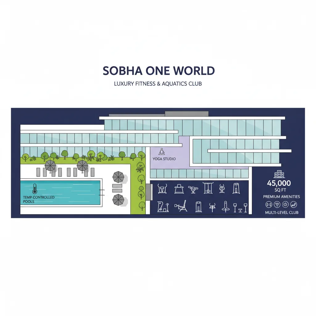 Sobha One World Swimming Pool and Gym