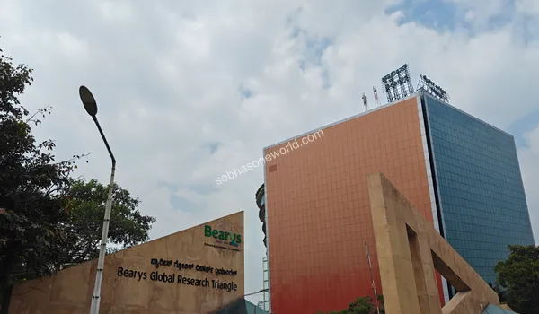 Entrance marker for the global research triangle showcasing the incredible walk to work convenience available at Sobha One World