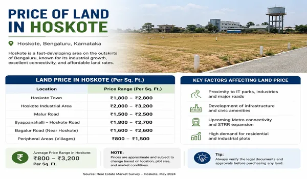 What Is The Price Of Land In Hoskote