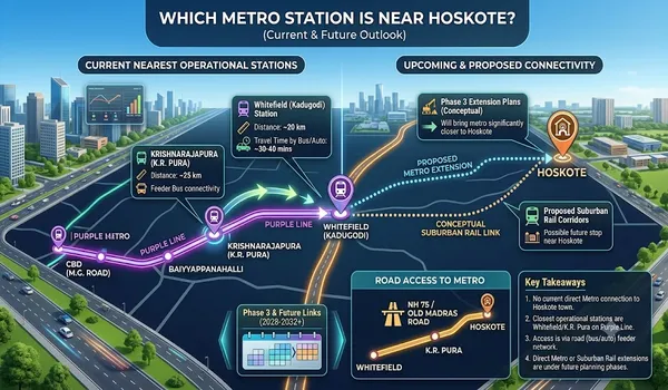 Which Metro Is Near To Hoskote?